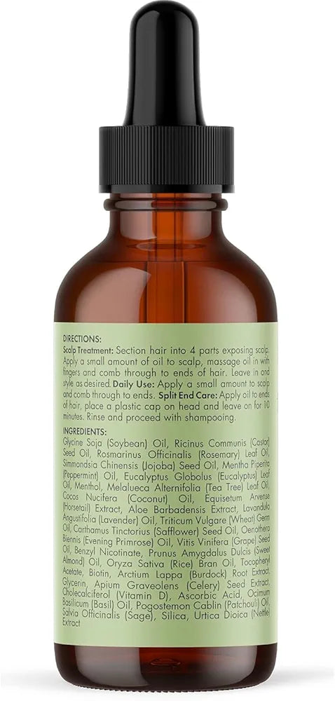 Mielle Organics Rosemary Mint Scalp & Hair Strengthening Oil for All Hair Types, 2 Ounce